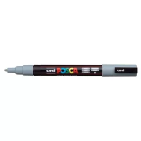   Dekormarker, 0,9-1,3 mm, UNI "Posca PC-3M", szürke