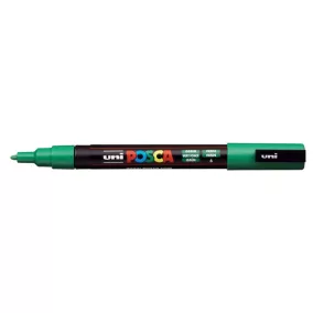 Dekormarker, 0,9-1,3 mm, UNI "Posca PC-3M", zöld