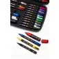   Dekormarker készlet, táskában, UNI "Posca", 40 darabos