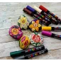   Dekormarker készlet, 1,8-2,5 mm, UNI "Posca PC-5M", 16 különböző szín