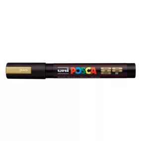 Dekormarker, 1,8-2,5 mm, UNI "Posca PC-5M", arany