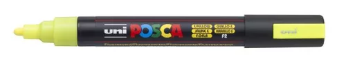 Dekormarker, 1,8-2,5 mm, UNI "Posca PC-5M", fluor sárga