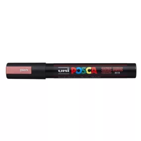   Dekormarker, 1,8-2,5 mm, UNI "Posca PC-5M", metálpiros