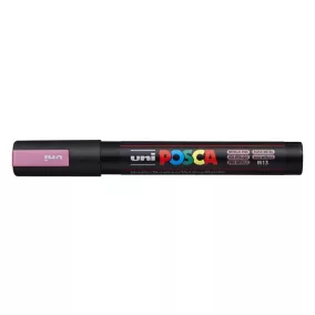   Dekormarker, 1,8-2,5 mm, UNI "Posca PC-5M", metálrózsaszín