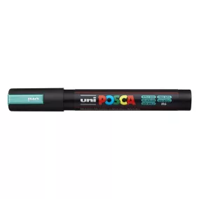   Dekormarker, 1,8-2,5 mm, UNI "Posca PC-5M", metálzöld