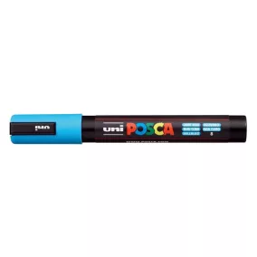   Dekormarker, 1,8-2,5 mm, UNI "Posca PC-5M", világoskék