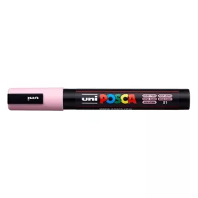   Dekormarker, 1,8-2,5 mm, UNI "Posca PC-5M", világos rózsaszín
