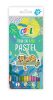 Színes ceruza készlet, kerek, COOL BY VICTORIA "Pastel", 12 pasztell szín