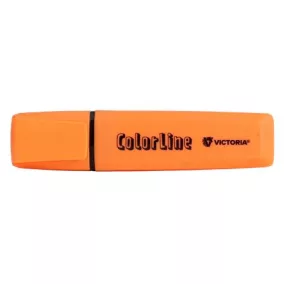   Szövegkiemelő, 1-5 mm, VICTORIA OFFICE, "ColorLine", narancssárga
