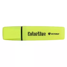   Szövegkiemelő, 1-5 mm, VICTORIA OFFICE, "ColorLine", sárga