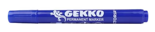 Alkoholos marker, 1-3 mm, kúpos, VICTORIA OFFICE, "Gekko", kék