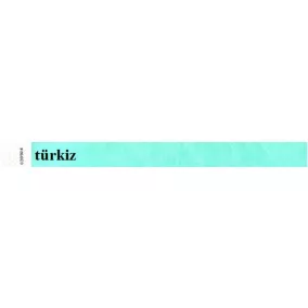 Karszalag, 3/4", tyvek, türkiz