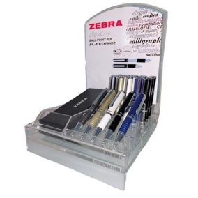   Golyóstoll display, 0,24 mm, teleszkópos, ZEBRA "SL-F1", kék