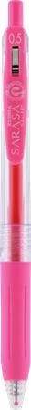 Zseléstoll, 0,33 mm, nyomógombos, ZEBRA "Sarasa Clip", rózsaszín