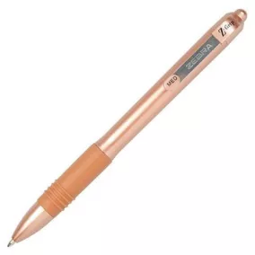   Golyóstoll, 0,27 mm, nyomógombos, ZEBRA "Z-Grip Smooth Rose Gold", kék