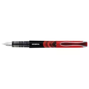 Töltőtoll, 0,6 mm, ZEBRA "Fountain pen", piros