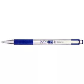   Zseléstoll, 0,38 mm, nyomógombos, ZEBRA "G-301", kék