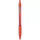 Golyóstoll, 0,27 mm, nyomógombos, ZEBRA "Z-Grip", piros