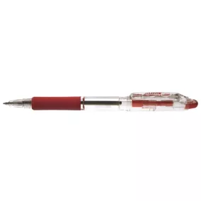   Golyóstoll, 0,24 mm, nyomógombos, ZEBRA "Jimnie", piros