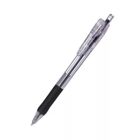   Golyóstoll, 0,21 mm, nyomógombos, ZEBRA "Tapli Clip ECO", fekete