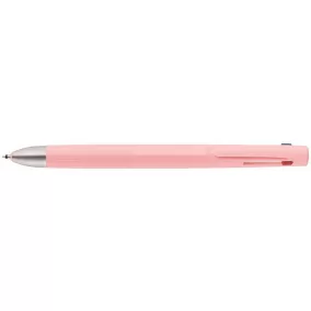   Golyóstoll, 0,24 mm, nyomógombos, háromszínű, ZEBRA  "bLen 3C", rózsaszín test
