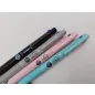   Golyóstoll, 0,24 mm, nyomógombos, háromszínű, ZEBRA  "bLen 3C", szürke test