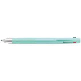   Golyóstoll, 0, 24 mm, nyomógombos, háromszínű, ZEBRA  "bLen 3C", kékeszöld test