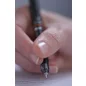 Nyomósirón, 0,5 mm, ZEBRA "DelGuard", fekete