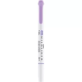   Szövegkiemelő, 1,0/3,5 mm, kétvégű ZEBRA "Mildliner Cool & Refined" lila