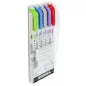   Szövegkiemelő készlet, 1,4/4,0 mm, kétvégű ZEBRA "Mildliner Cool & Refined" 5 szín