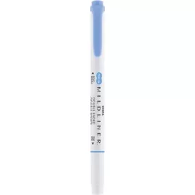   Szövegkiemelő, 1,0/3,5 mm, kétvégű ZEBRA "Mildliner Cool & Refined" kék