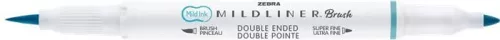 Ecsetirón, kétvégű ZEBRA "Mildliner Warm", füstkék