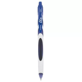   Zseléstoll, 0,38 mm, nyomógombos, ZEBRA "OLA", kék