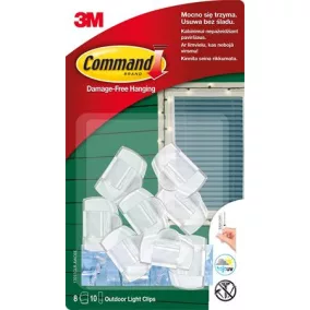   Kábelvezető akasztó,  ragasztócsíkkal, 8 db,  3M SCOTCH "Command™"