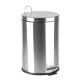 Pedálos szemetes, rozsdamentes acél, kivehető műanyag vödörrel, 20 liter