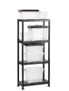 Polcrendszer, 4 polccal, 60 cm, KETER "Plus Shelf"
