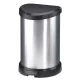 Pedálos szemetes, fémhatású, 15 l, CURVER