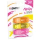 Pendrive, 32GB, 3 db, USB 2.0, EMTEC "C410 Neon", narancs, citromsárga, rózsaszín