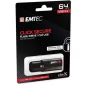   Pendrive, 64GB, USB 3.2, titkosított, EMTEC "B120 Click Secure"