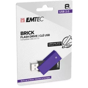 Pendrive, 8GB, USB 2.0, EMTEC "C350 Brick", lila