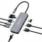   USB elosztó-HUB, 2xUSB-C/1xHDMI/3xUSB-A/RJ45/SD/mSD, VERBATIM