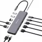   USB elosztó-HUB, 2xUSB-C PD/2xHDMI/DP/6xUSB-A/RJ45/audio, VERBATIM