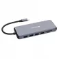   USB elosztó-HUB, USB-C PD/2xHDMI/VGA/LAN/3xUSB/USB-C/2xUSB 2.0/SD/mSD/3,5jack VERBATIM