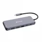   USB elosztó-HUB, USB-C PD/2xHDMI/VGA/LAN/3xUSB/USB-C/2xUSB 2.0/SD/mSD/3,5jack VERBATIM