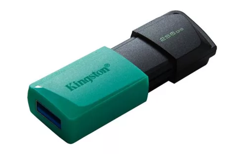 Pendrive, 256GB, USB 3.2, KINGSTON "Exodia M", fekete-türkiz