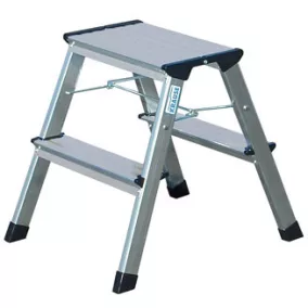   Fellépő, 2x2 lépcsőfok, alumínium, KRAUSE "Treppy"