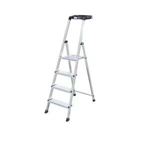   Állólétra, 4 lépcsőfokos, alumínium, Multigrip-system, KRAUSE "Secury"