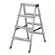 Két oldalon járható létra, 2x4 lépcsőfokos, KRAUSE "Dopplo"