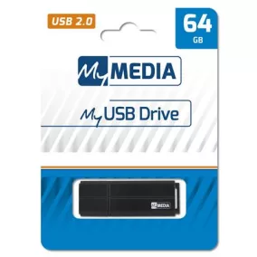 Pendrive, 64GB, USB 2.0, MYMEDIA (by VERBATIM)
