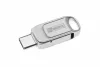 Pendrive, 64GB, USB 2.0 + USB-C, alumínium ház, MYMEDIA "Dual" (by VERBATIM)